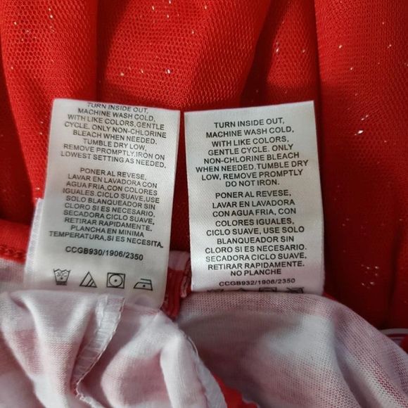 SOLD ***** Nannette Kids Santa Clause 2 Pc Outfit Size 6X Tulle & Glitter - Picture 5 of 12